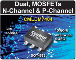 MOSFETs come in SOT-563 packages