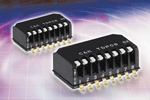 Ultramini DIP switch offers contact reliability