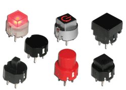 Illuminated switches offer actuator options