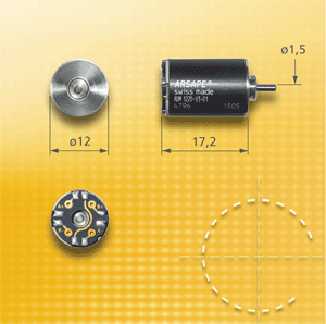 Stepper motor offers 160 microsteps/rev