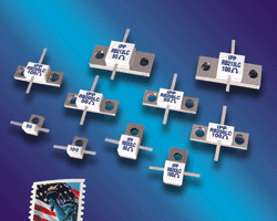 Flange resistors fit RF/microwave apps