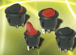 Rocker switches offer actuator variety