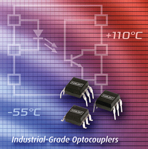 Optocouplers operate from 55 to 110C