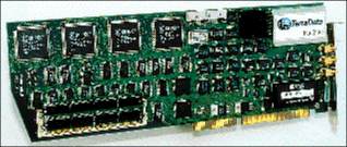 Digitizer/averager board samples at 250 MHz