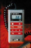 Infrared thermometers measure from ­5° to +480°F