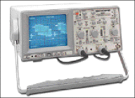 Analog scope uses 14-kV CRT