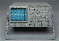 Analog scopes provide three channels, eight-trace display capability