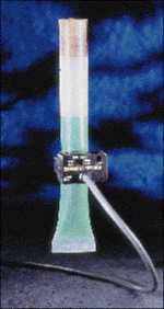 Low-cost sensor detects liquid through semitransparent pipe
