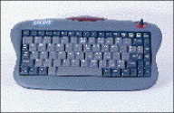 IR Internet keyboard and receiver allow long-range wide-angle use