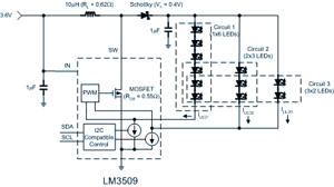 Series or parallel LEDs in white-LED backlighting