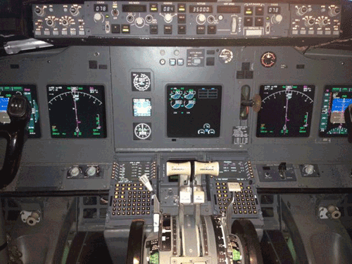 Hobbyist uses nose of Boeing 737 to build flight simulator in garage