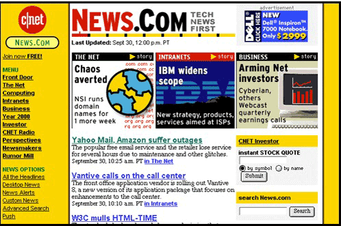 Then vs. now: Evolution of 12 popular websites