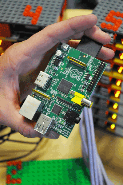 Supercomputer built using Raspberry Pi and Legos