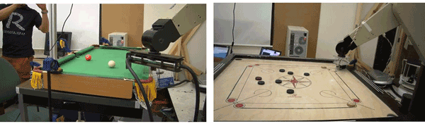 Students at Stanford University show off experimental robots