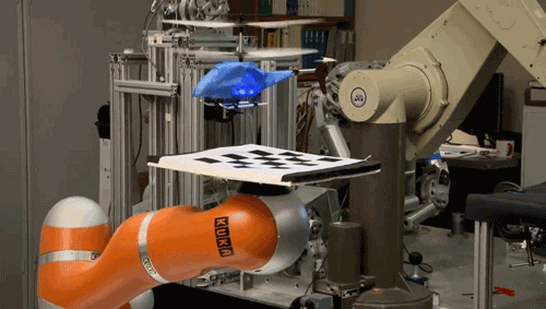 Students at Stanford University show off experimental robots