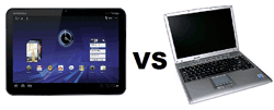 Tablet vs. laptop