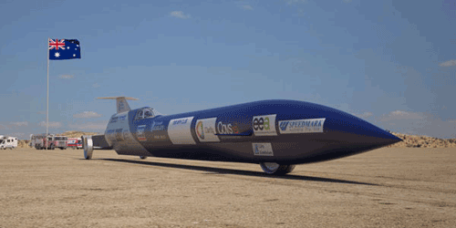 Rocket-fueled vehicles attempt 1,000-mph speeds