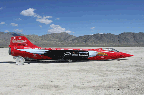 Rocket-fueled vehicles attempt 1,000-mph speeds