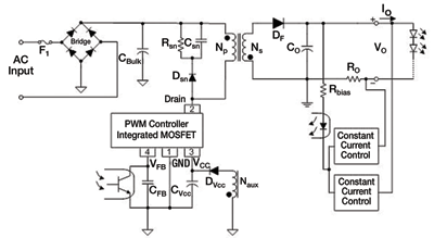 Primary-side regulation drives up efficiency