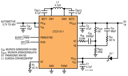 New automotive designs need buck-boost converters