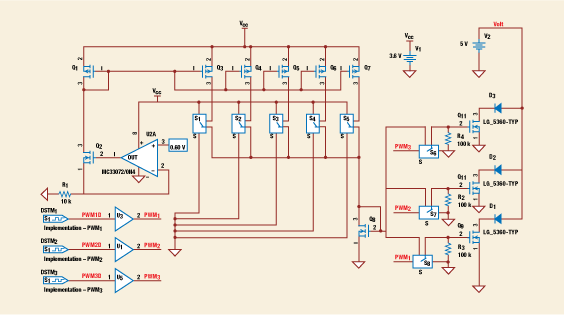 Automatic gradual dimming with multi-LED controllers