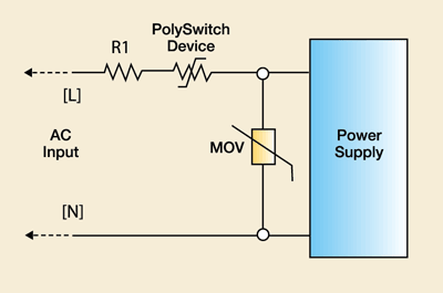 Circuit protection for LCD-TV backlighting, supplies