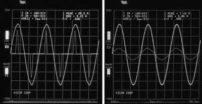 Comparing active PFC and passive attenuation