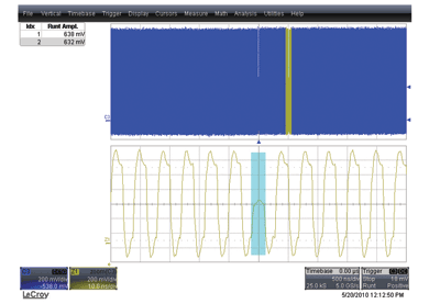 Using an oscilloscope to debug the I2C protocol