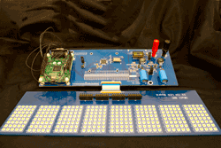 Driver powers 32 strings of LEDs for direct or segment-edge-dimmed TVs