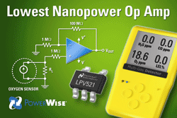 Nanopower op amp consumes only 552 nW