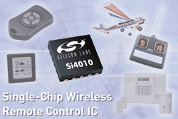 RF transmitter IC simplifies the complexity of one-way wireless links