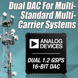 DAC satisfies requirements for multistandard systems