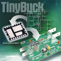 Fully integrated 6-A, 24-V input sync buck regulator is industry’s smallest