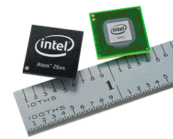 Atom processor Z670 is smaller, lower power