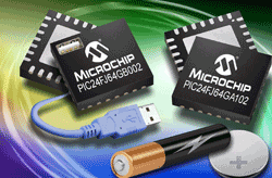 16-bit MCUs feature capacitive touch sensing