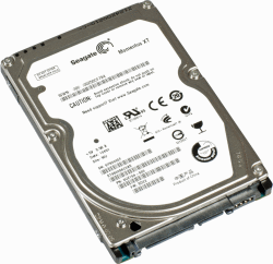 Fast hybrid disk drive stores 750 Gbytes