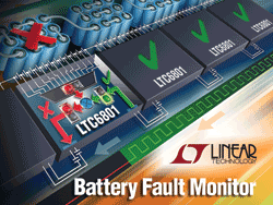 Battery stack fault monitor supervises high-voltage Li-ion strings