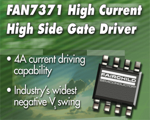 High-side gate driver improves reliability, saves 50% space