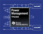 Hot-swap power management controller first to handle AdvancedMC