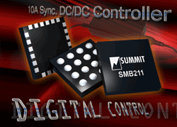 Tiny 10–A synchronous dc/dc controller integrates digital power control