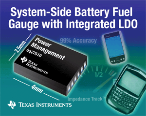 Battery fuel gauges target mobile Internet devices