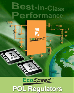 Regulators offer fast transient response, high efficiency across load range