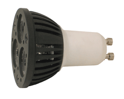 LED consumes about 1/10 power of 20 to 30-W incandescent