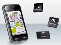 Three-chip set provides 10-DoF MEMS sensing for handheld xyz location