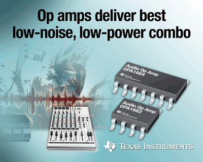 Op amps set new performance, power benchmarks