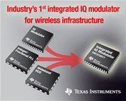 IQ modulator suits wireless infrastructure