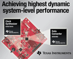 ADC and clock combo offers high SNR, SFDR