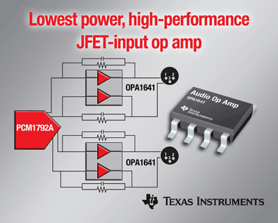 JFET-input op amps deliver clear sound