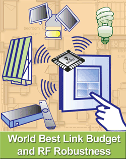 RF transceiver offers best link budget