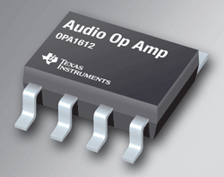 Op amp offers low noise, distortion